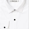 Focul - White Dot Shirt With Button Detail