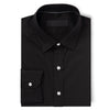 Focul - Black Snap Shirt With White Line Detail