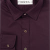 Focul - Burgundy Zero Shirt With White Line Detail