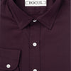 Focul - Burgundy Dot Shirt With Button Detail