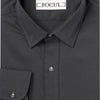 Focul - Slate Gray Point Shirt With Button Detail
