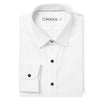 Focul - White Snap Shirt With Black Line Detail