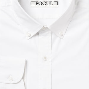 Focul - White One Shirt With Black Line Detail