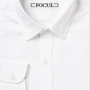 Focul - White Zero Shirt With Black Line Detail