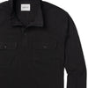 Batch Men's Constructor Pullover Shirt – Black Cotton Jersey Pocket Close Up Image
