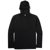 Batch Men's Essential T-Hoodie – Black Cotton Jersey Image