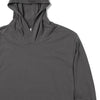 Batch Men's Essential T-Hoodie – Slate Gray Cotton Jersey Image Close Up