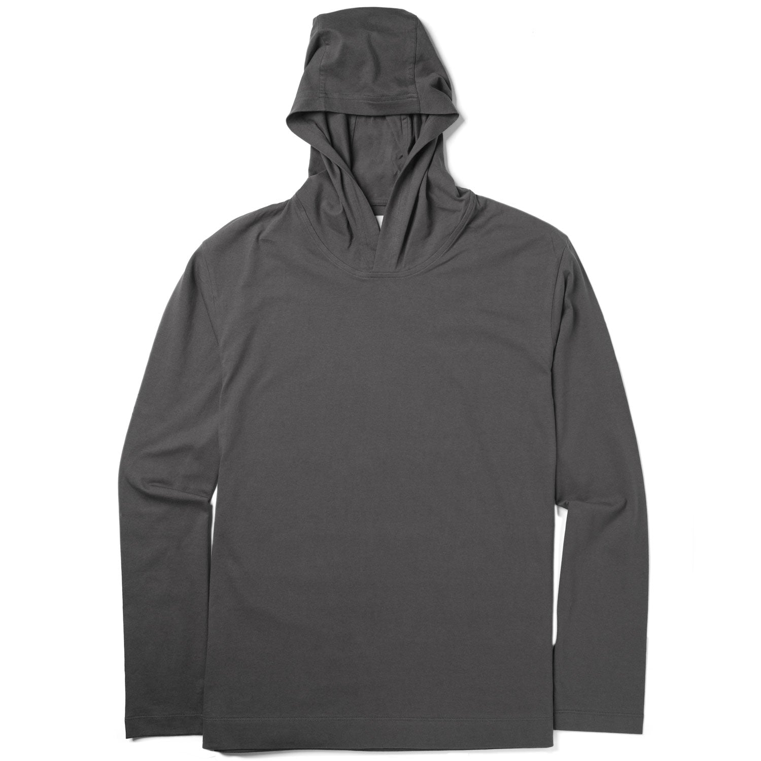 Essential T-Hoodie –  Slate Gray Cotton Jersey