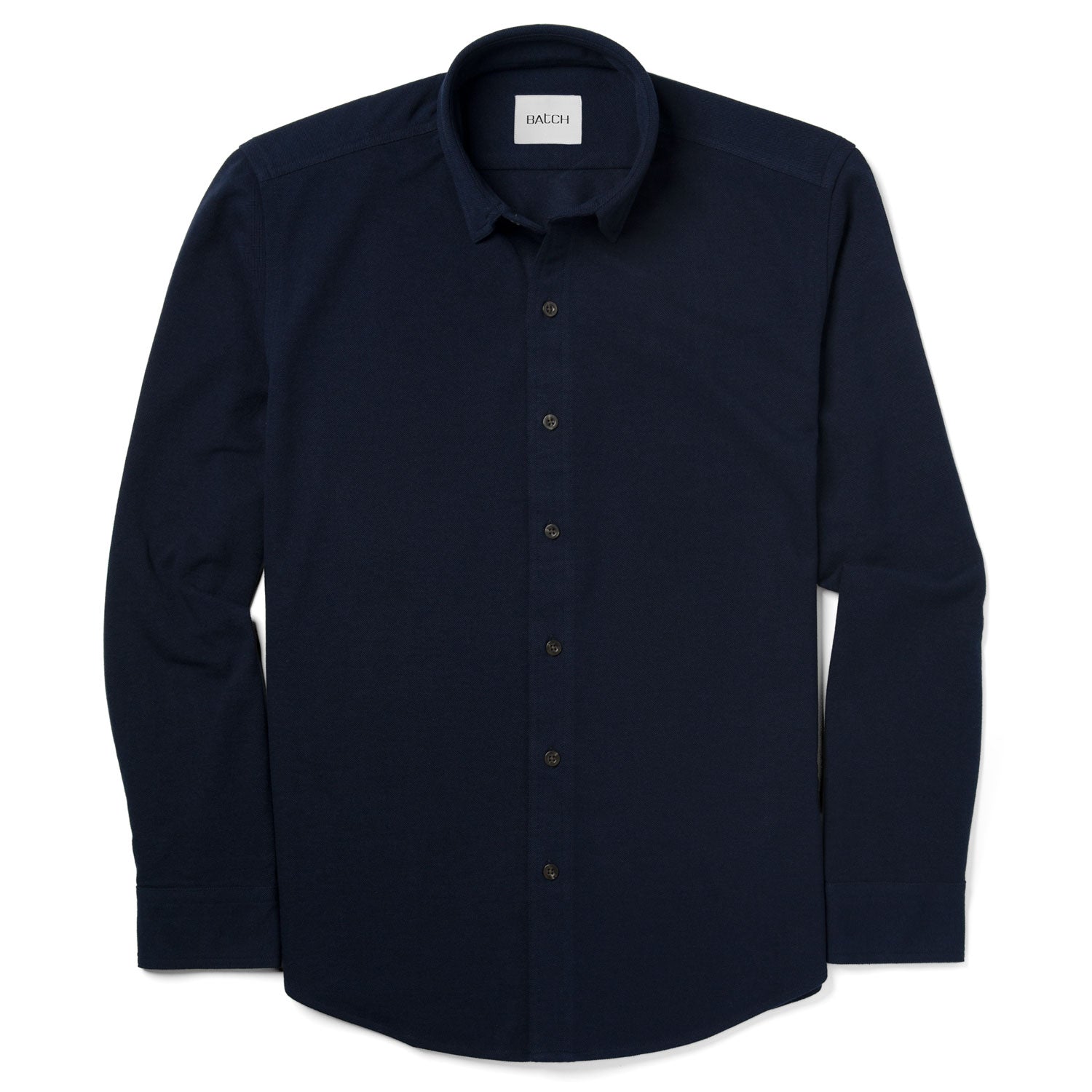 Essential Knit Shirt – Dark Navy Cotton Poly Pique