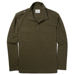 Finisher Pullover Shirt –  Olive Green Cotton Jersey