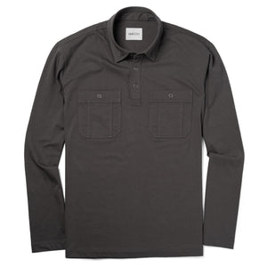 Fixer Polo Shirt –  Slate Gray Cotton Jersey