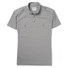 Finisher Short Sleeve Polo Shirt –  Cement Gray Cotton Jersey
