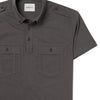 Finisher Short Sleeve Polo Shirt –  Slate Gray Cotton Jersey