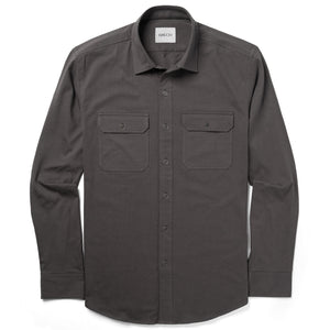 Batch Men's Constructor Utility Shirt In Slate Gray Cotton Jersey Fabric