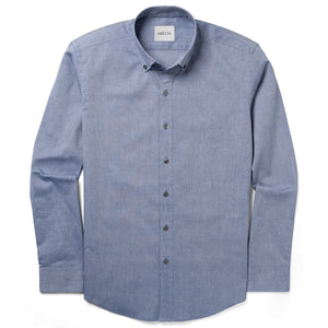 Batch Men's Essential Casual Shirt - Navy Blue Cotton Oxford Image