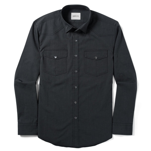 Maker Shirt – Asphalt Gray End-on-End