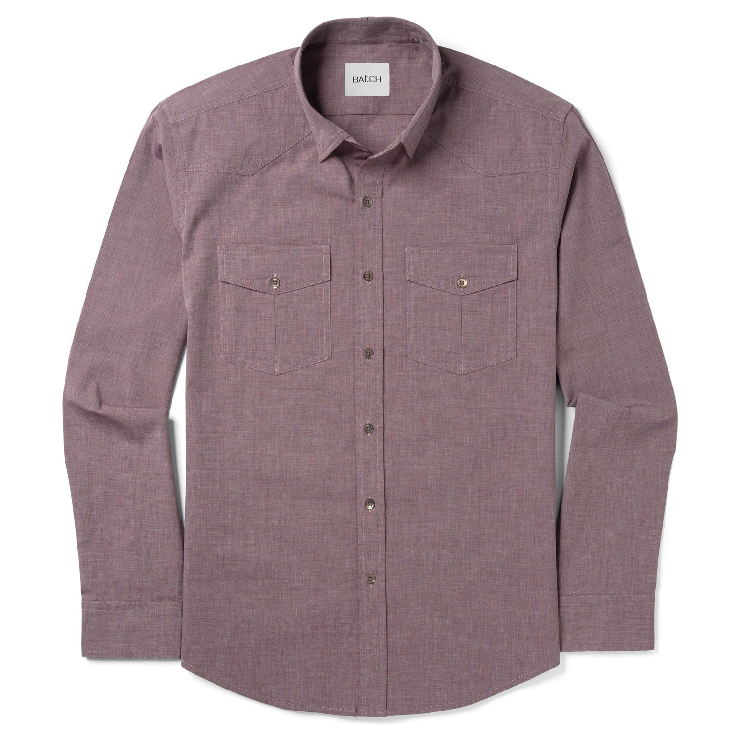 Maker Shirt – Currant End-on-End