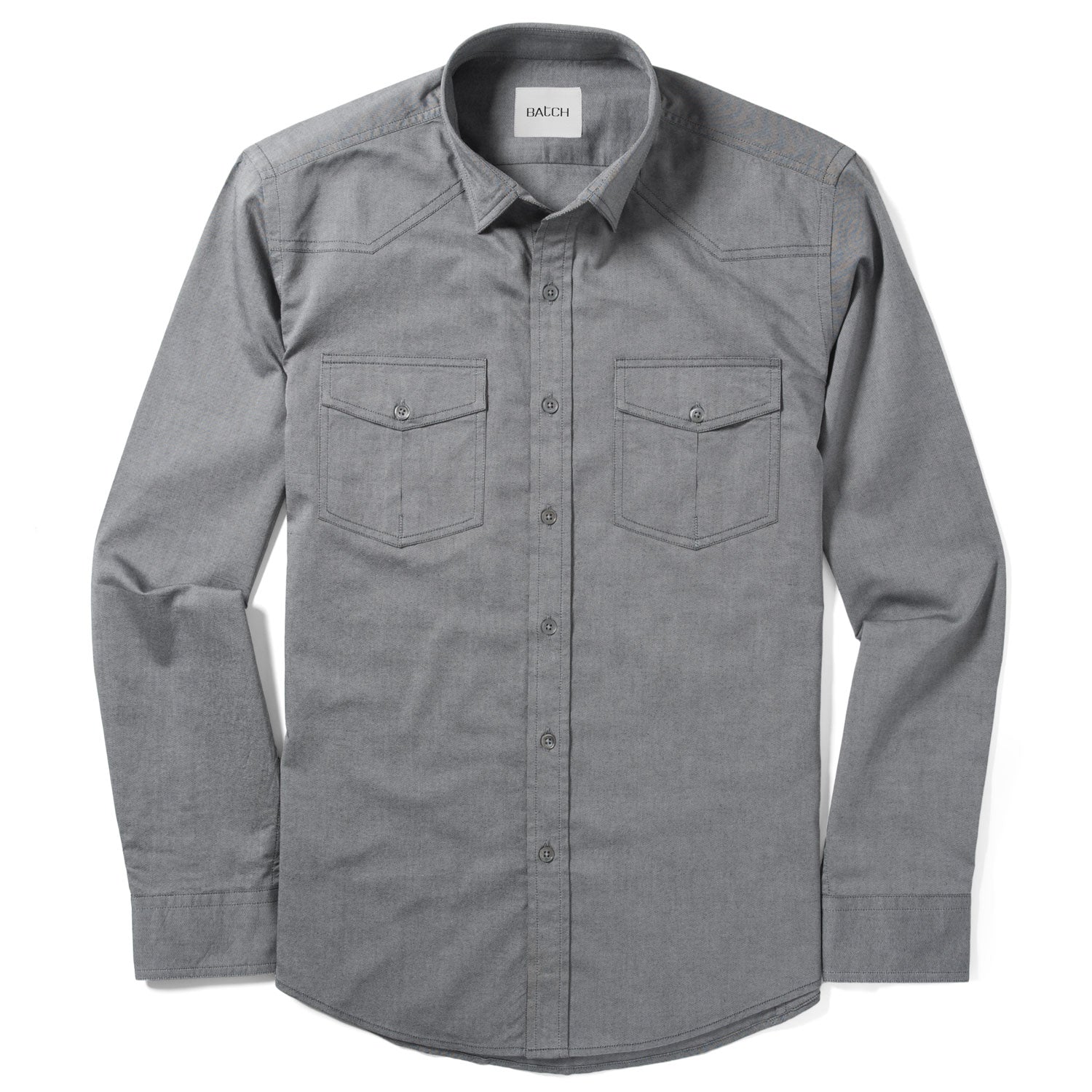 Maker Shirt – Flint Gray Cotton Oxford
