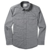 Maker Two Pocket Men's Utility Shirt In Smoke Gray Cotton Oxford