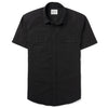 Batch Short Sleeve Utility Shirt In Black Canvas Image