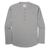 Batch Men's Essential Curved Hem Henley – Cement Gray Cotton Jersey Image