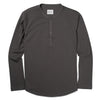 Batch Men's Essential Curved Hem Henley – Slate Gray Cotton Jersey Image