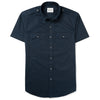 Smith Utility Short Sleeve Shirt – Dark Navy Cotton Twill