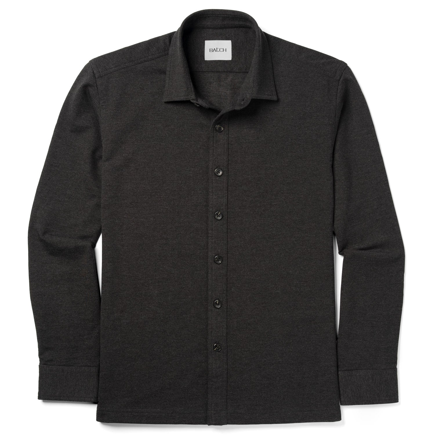 Essential Sweatshirt Shirt - Asphalt Gray Cotton French Terry