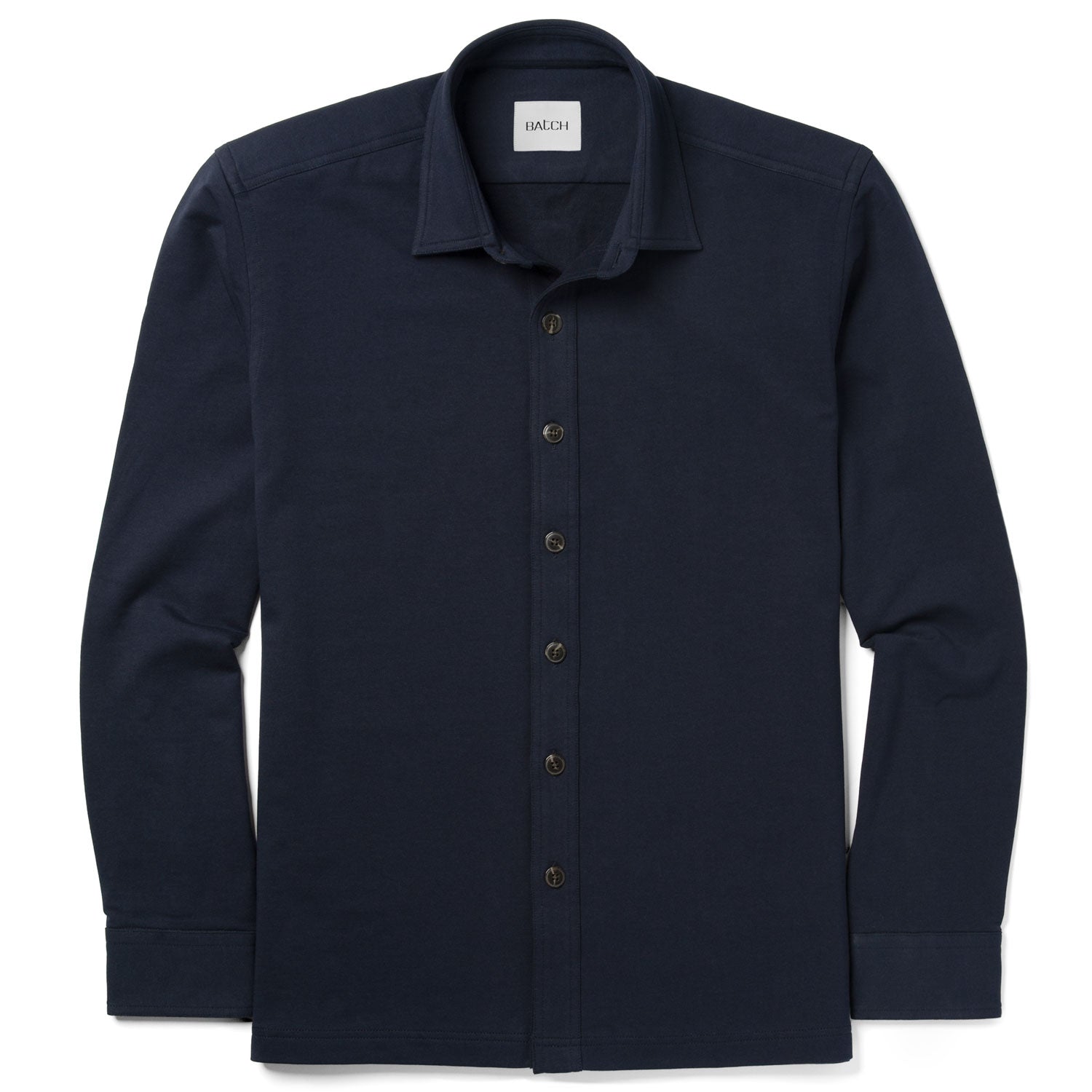 Essential Sweatshirt Shirt - Navy Cotton French Terry